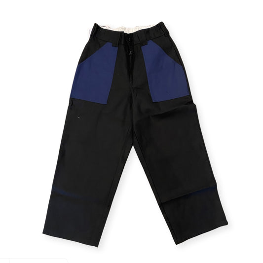 Poetic Painter Pants Black w. Navy Pockets