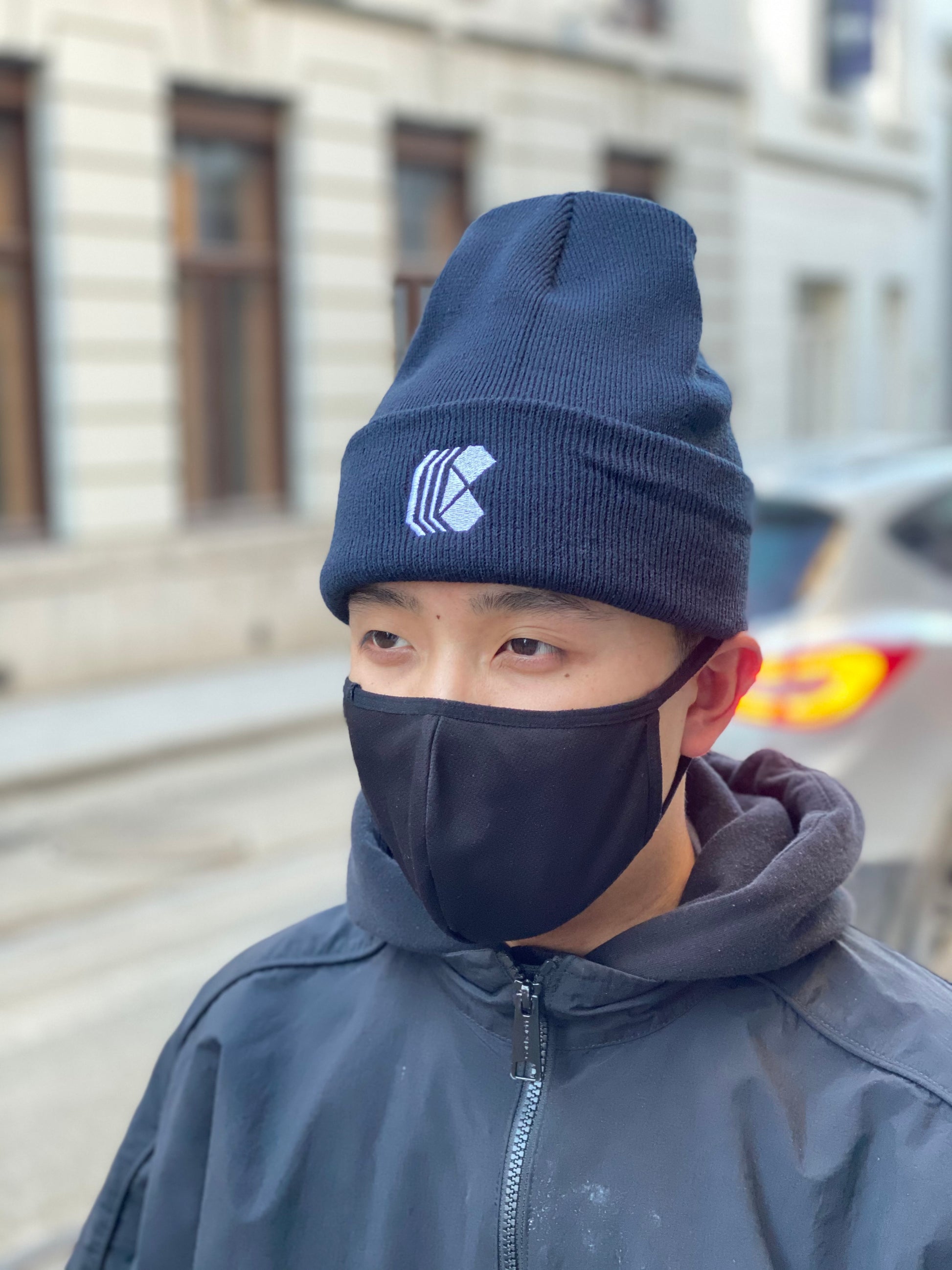 Curb Race Beanie Navy