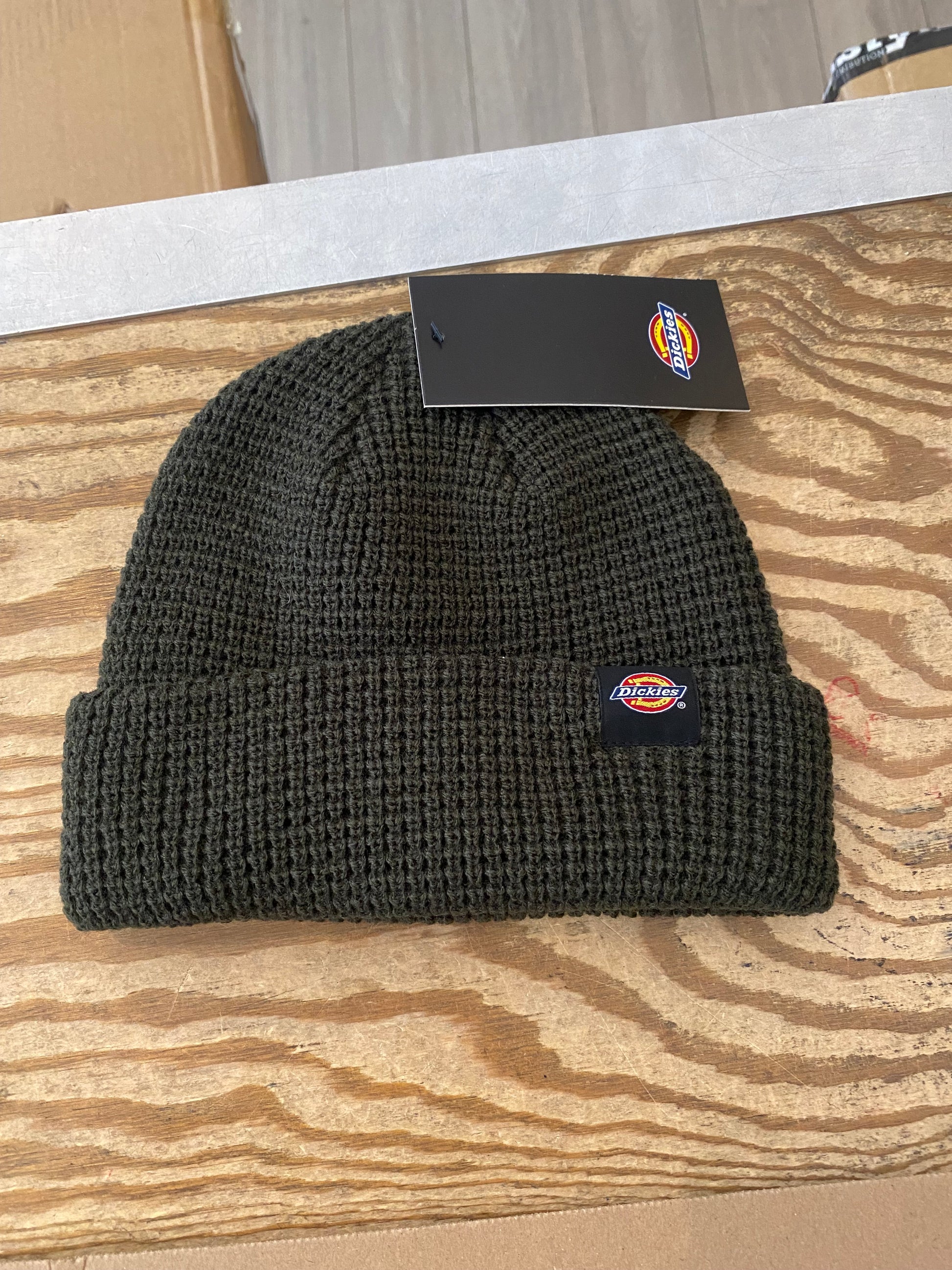 Dickies Woodworth Beanie Waffle Olive Green
