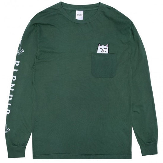 RipnDip Lord Nermal Pocket Tee Longsleeve Olive