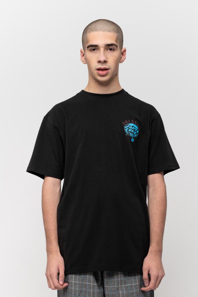 Santa Cruz Dressen Pup Dot Tee Black