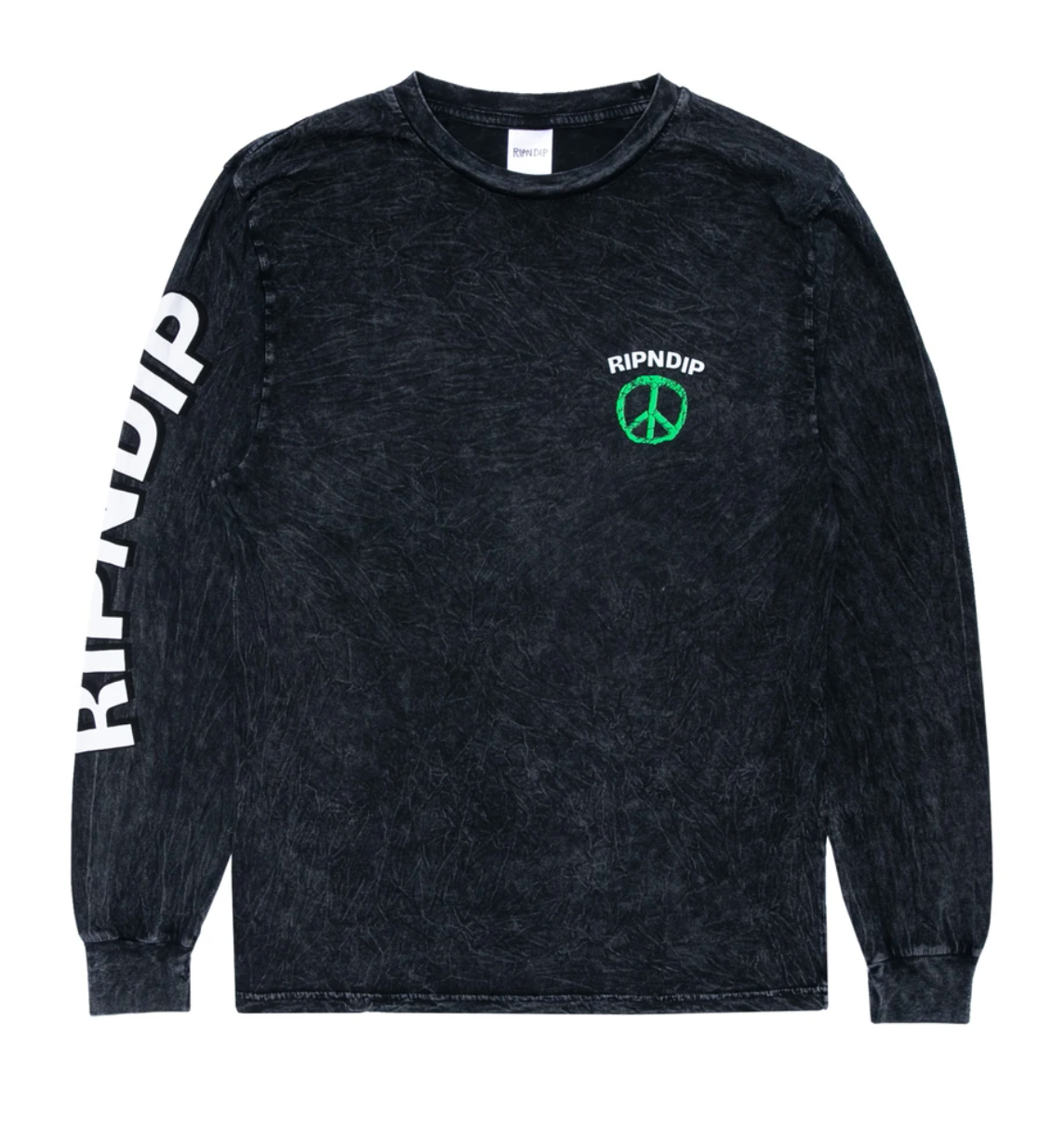 Ripndip Peace No Love Longsleeve Black Mineral Wash