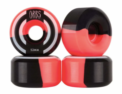 Orbs Wheels Apparitions Splits 53mm 99A Coral/Black