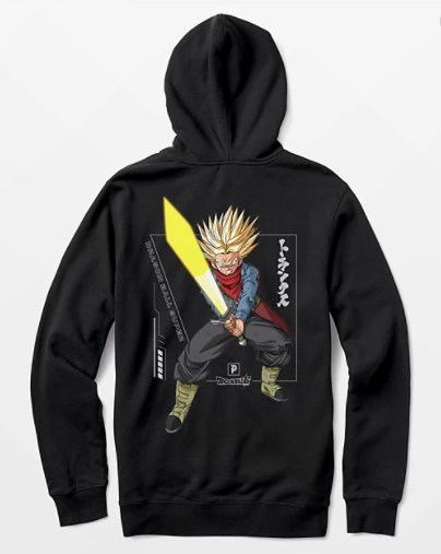 Primitive DBZ Trunks Victory Hood Black