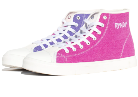 Ripndip Lord Nermal UV Activated High Top Shoes Blue/Fuschia