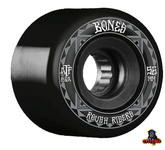 Bones Rough Riders 80a Runners Black ATF 56mm (Soft Wheels)