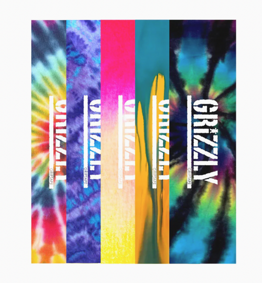 Grizzly Tie Dye Stamp Griptape (Assorted Colors)