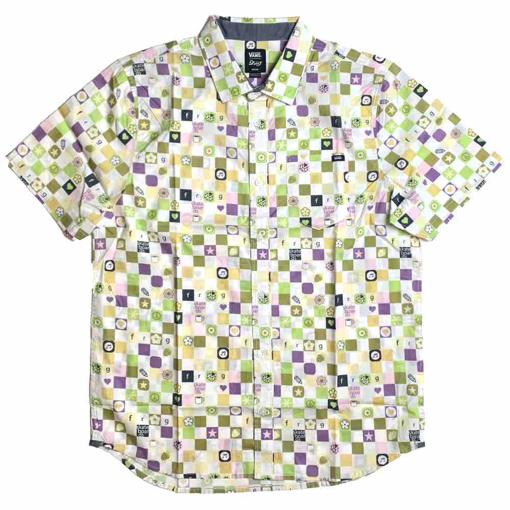 VANS X FROG Skateboards Button Shirt White