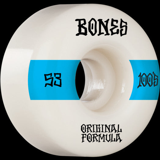 Bones Wheels V4 Wide 100’s OG Formula White 53mm #14