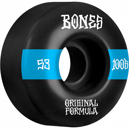 Bones Wheels 100’s OG Formula Black 53mm #14