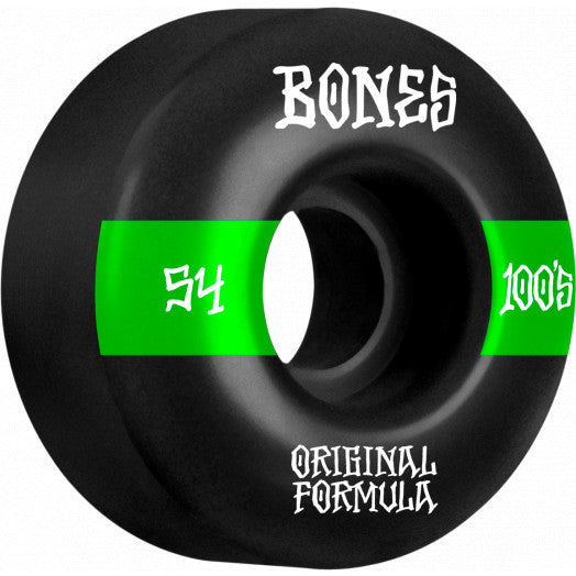 Bones Wheels 100’s OG Formula Black 54mm #14