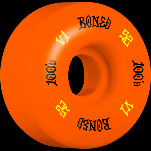 Bones Wheels V1 100’s OG Formula Orange 52mm