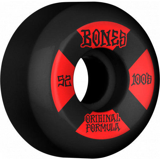 Bones Wheels 100’s OG Formula V5 Sidecut Black 52mm #4