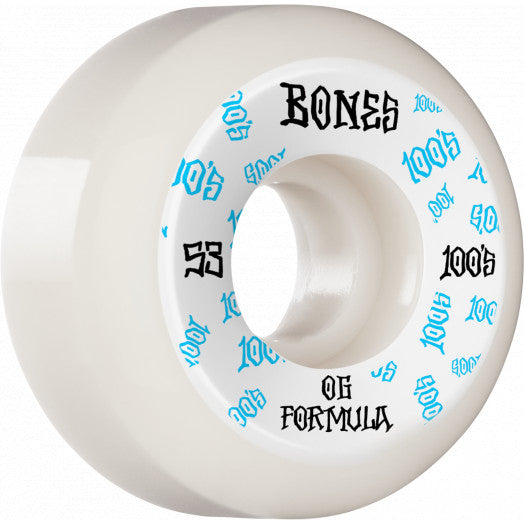 Bones Wheels V5 Sidecut 100’s OG Formula White 53mm #3