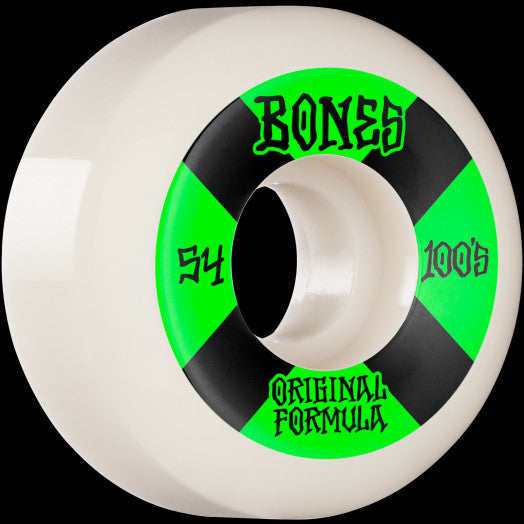 Bones Wheels V5 Sidecut 100’s OG Formula White 54mm #4