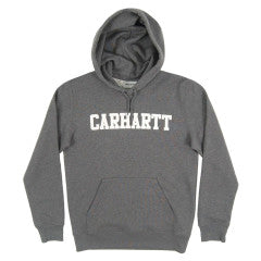 Carhartt Hooded College Sweat Dark Grey/White