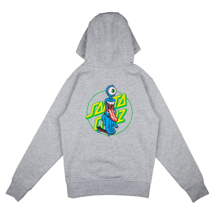 Santa Cruz Youth Grip Dot Hood Grey