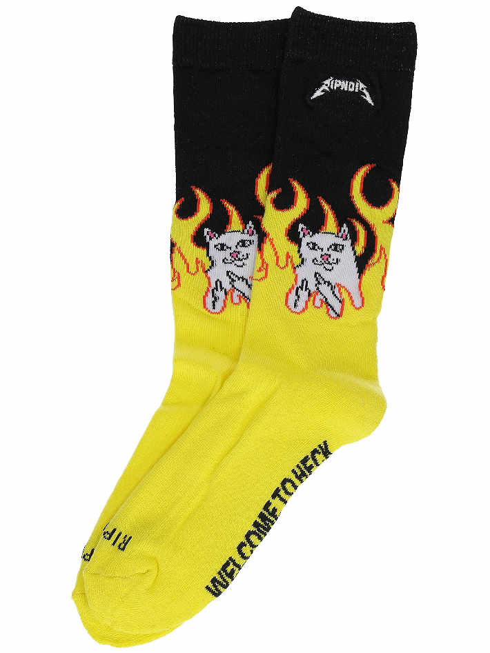 RipnDip Welcome To Heck Socks Black