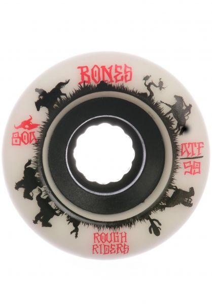 Bones Rough Rider 80a Wranglers White ATF 59mm (Soft Wheels)