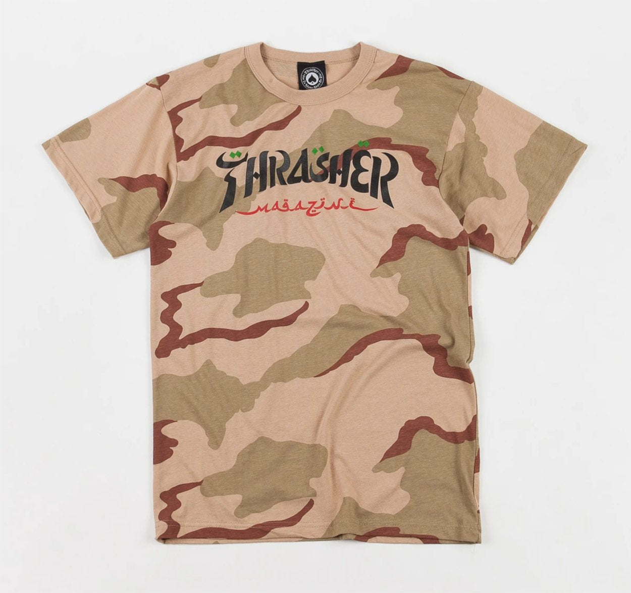 Thrasher Calligraphy Tee Camo