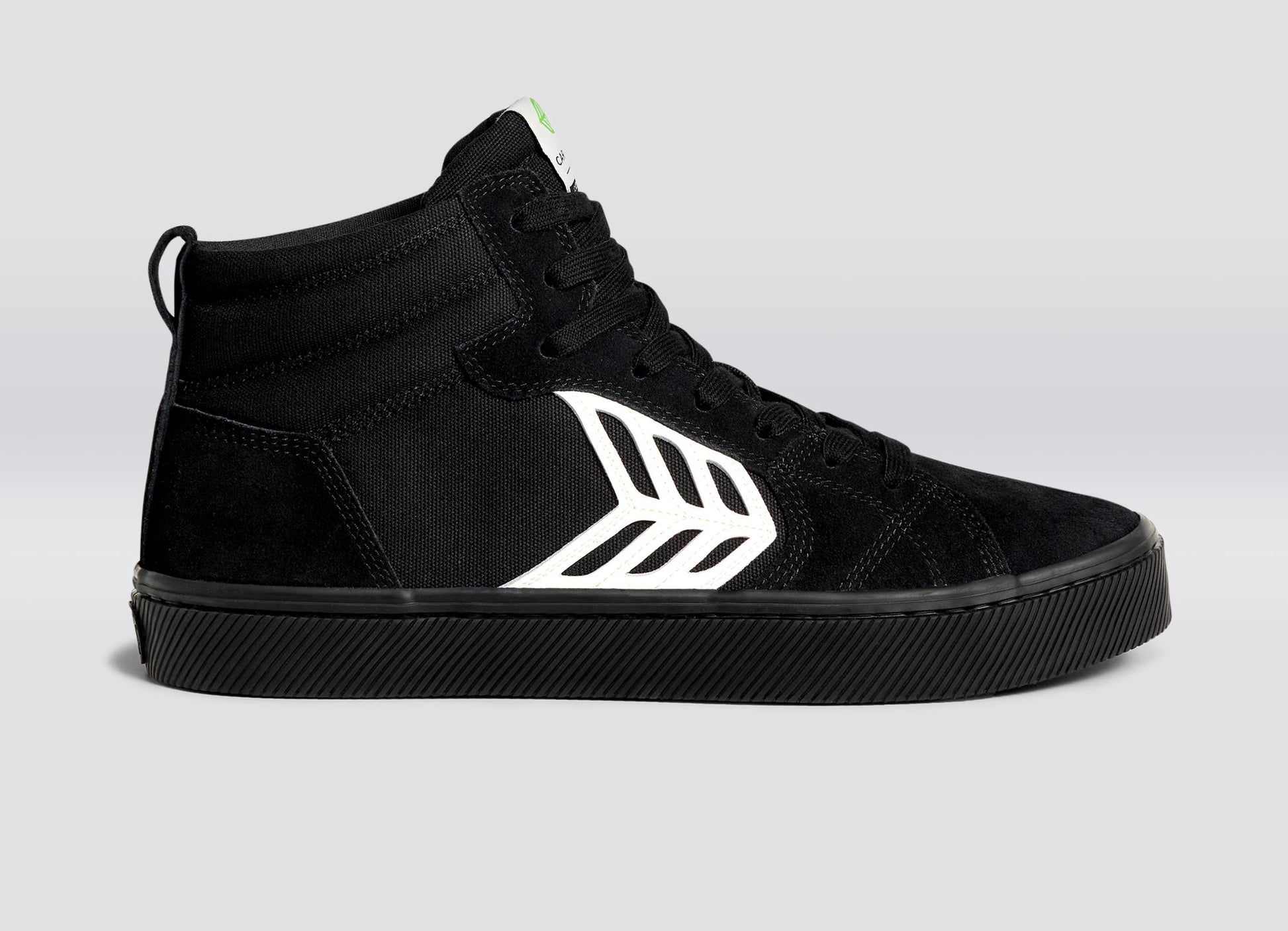 Cariuma - Catiba High Pro Black Suede Canvas Ivory