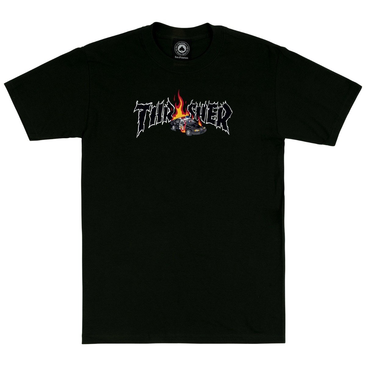 Thrasher Cop Car Tee Black