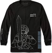 Primitive DBZ Super Future Trunks Youth Longsleeve Black