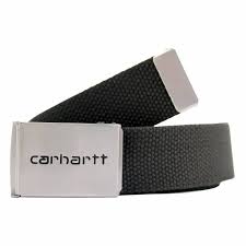 Carhartt WIP Clip Belt Chrome Black