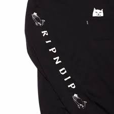 RipnDip Lord Nermal Pocket Black Longsleeve