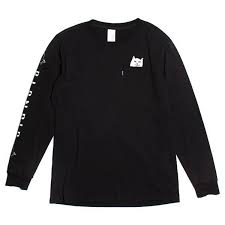 RipnDip Lord Nermal Pocket Black Longsleeve