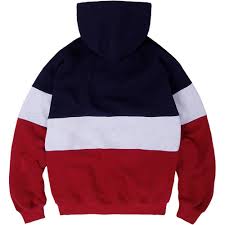 Magenta Brodé Hoodie Tricolor Navy/Ash/Burgundy