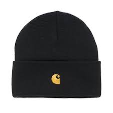 Carhartt WIP Chase Beanie Black/Gold