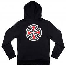 Independent Bar Cross Youth Hood Black