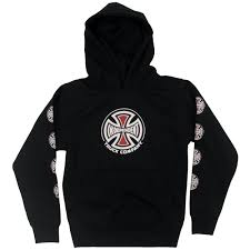 Independent Youth Truck Co Sleeve Hood Heather Black