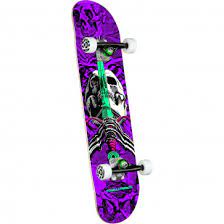 Powell Complete Skull & Sword Birch Purple 7.5