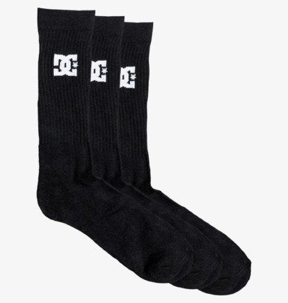 DC Sock 3 Pack Black (EU 40 -45)