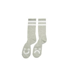 Polar Happy Sad Socks Heather Grey