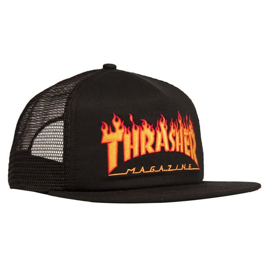 Thrasher Embroidered Flame Mesh Cap