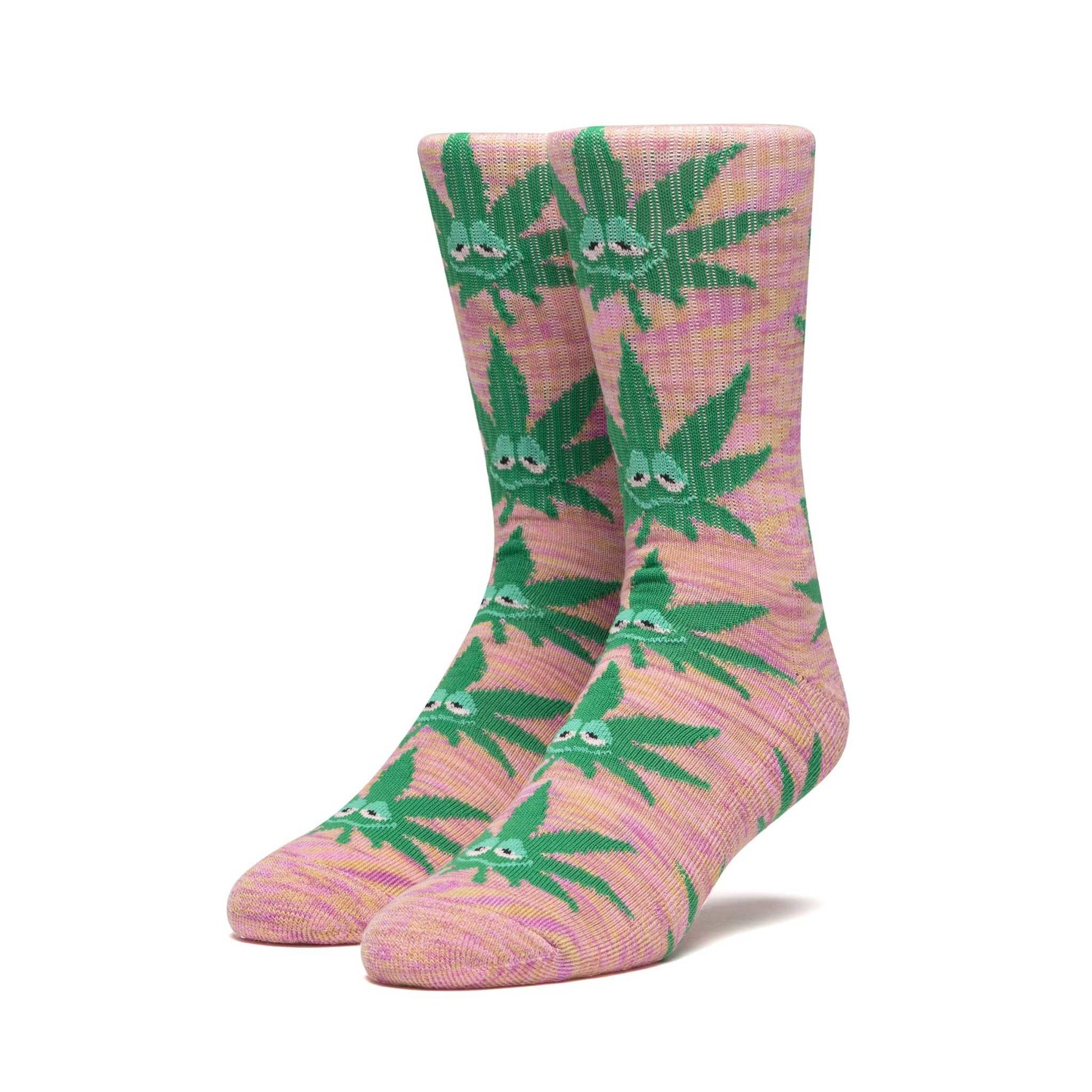 Huf Green Buddy Socks Plastic Pink