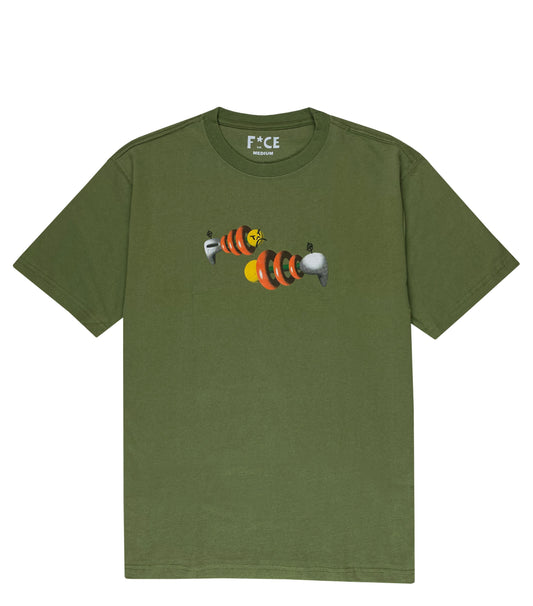 F*CE LASER TEE ARMY GREEN