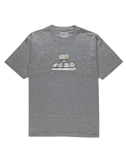 F*CE KEYBOARD TEE ASH GREY