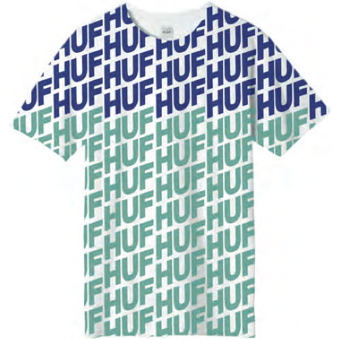 Huf Wave Tee Hot Lime