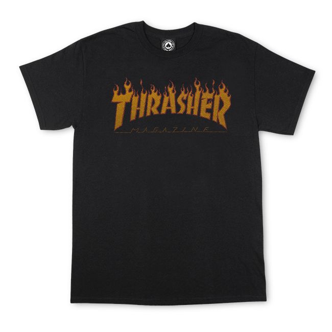 Thrasher Halftone Tee Black
