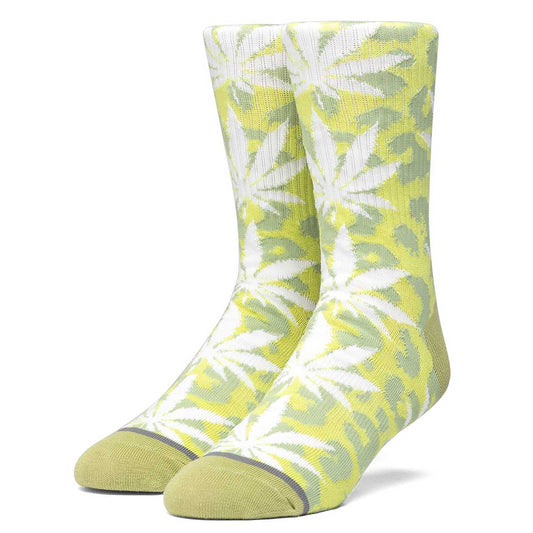 Huf Neo Leopard Plantlife Socks Hot Lime