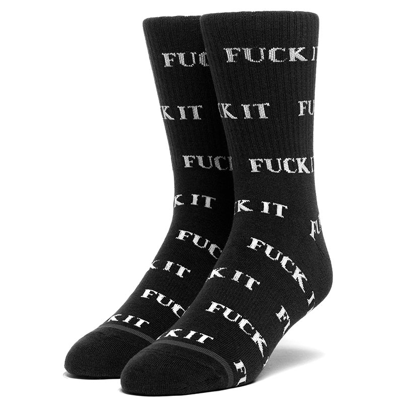 Huf Fuck It Socks Black