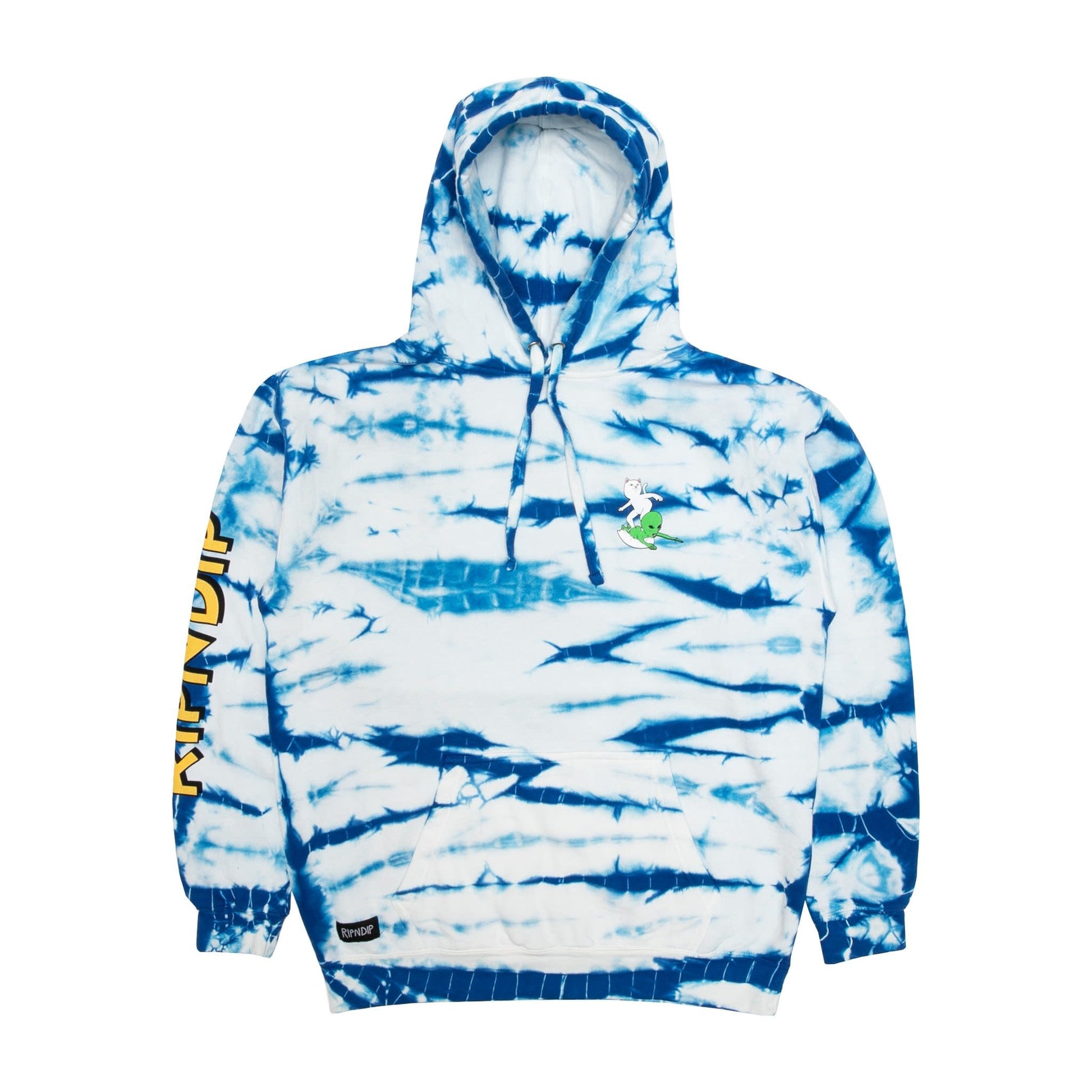 RipnDip Hang Ten Hoodie (Baby Blue Stripe Wash)