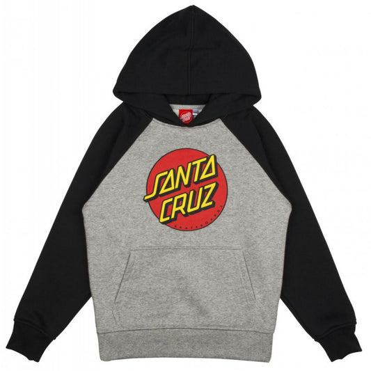 Santa Cruz Youth Classic Dot Raglan Hood