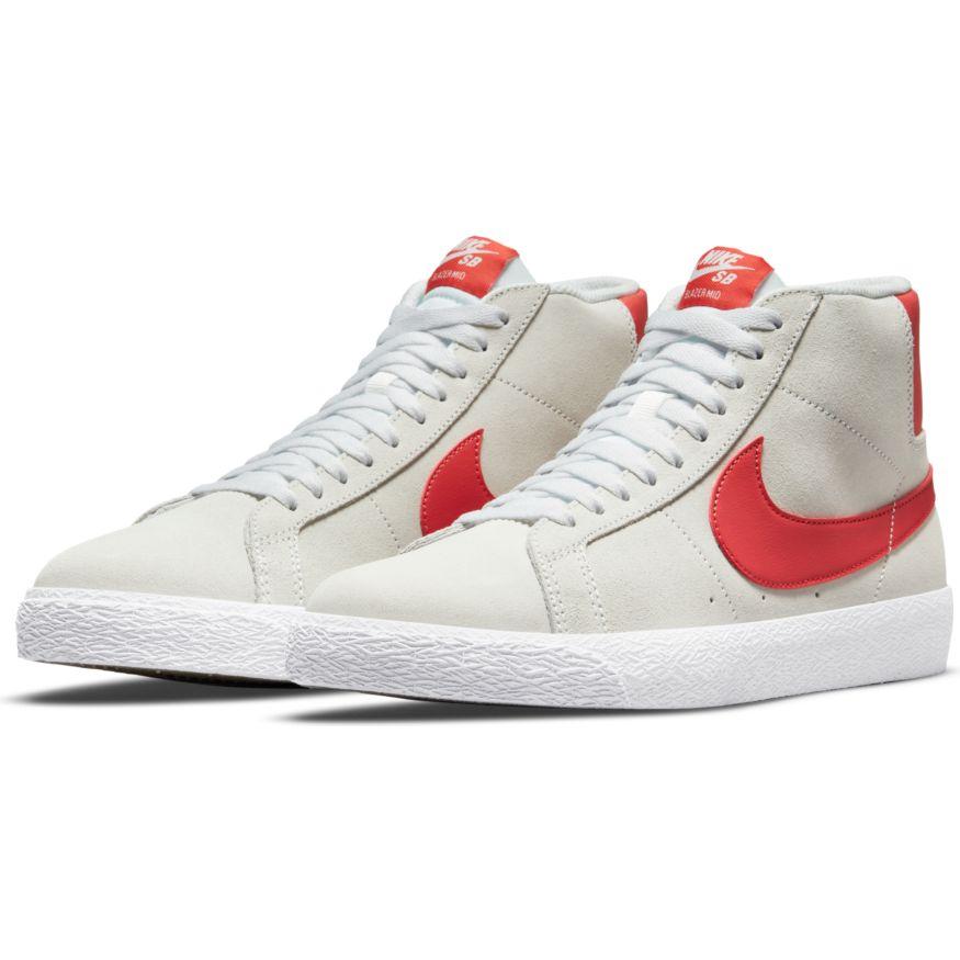 Nike SB - Zoom Blazer Mid Summit White/Lobster