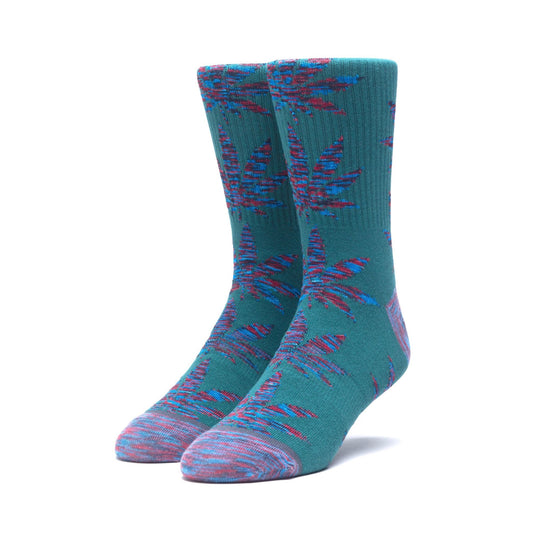 Huf Melange Leaves Plantlife Sock Botanical Green