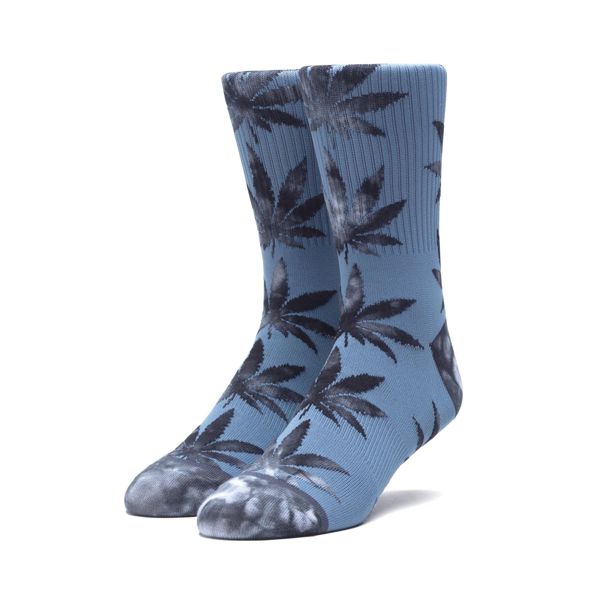Huf Tie Dye Leaves Plantlife Socks Blue Mirage